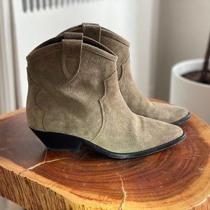 Isabel Marant Dewina Leather Ankle Boots - size 38